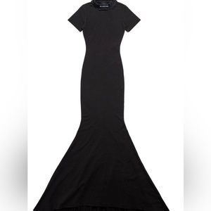 Balenciaga logo tshirt gown